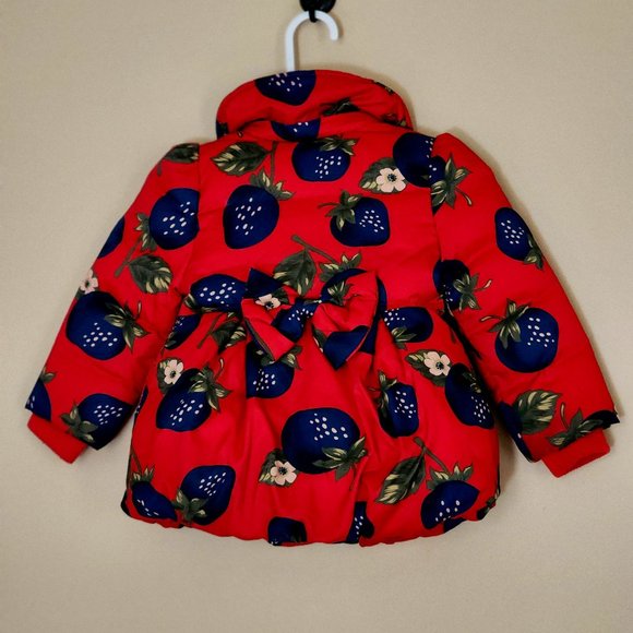 Red and Blue Puffers Jacket. Size: 12 to 18 months. - Picture 3 of 3
